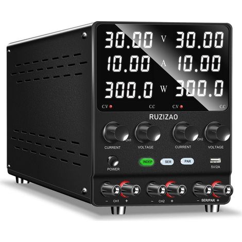 Alimentation de Laboratoire 30V 10A Série Parallèle Alimentation Réglable 60V10A 30V20A Encodeur DC Alimentation Réglable Double Sortie Alimentation de Laboratoire Réglable 4 en 1 (1/5)