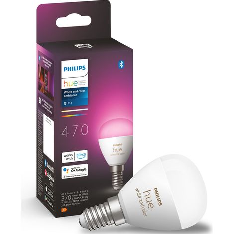 Philips Hue LED Luster E14 BT 5,1W 470lm White Color Ambiance (1/5)