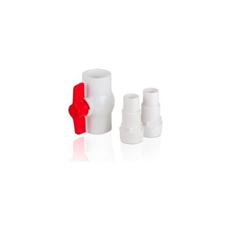 AR512 - Vanne d'ouverture avec 2 connecteurs filetés. Compatible avec des diamètres de 32 à 38 mm.