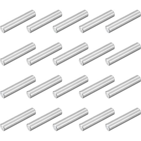 20pcs M4x20mm Goupille Cylindrique Étagère, Goujons Cylindriques Acier Inoxydable 304, Support Cheville d'Étagère Fixation pour Fabrication Industrie Mécanique Installation Meuble (1/5)