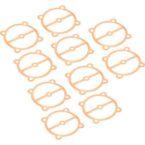 Lot de 10 joints pour compresseur d'air, plaque de soupape métallique en cuivre 5 trous, diamètre 65, diamètre 0,25/0,36, pour pompes 2,2/3 kW. (1/5)