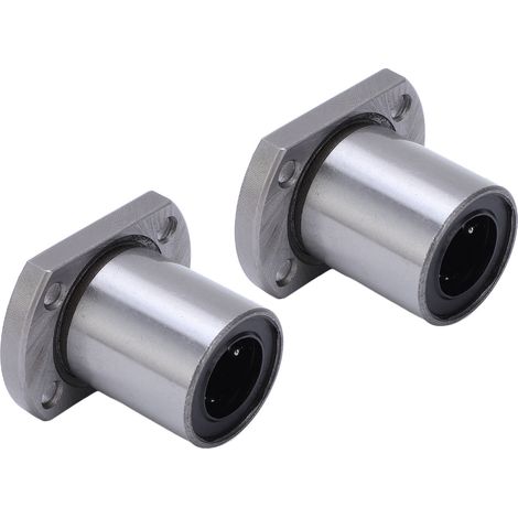 2 roulements à billes linéaires à bride ovale pour axes de mouvement linéaire CNC, diamètre intérieur 16 mm LMH16UU (1/5)