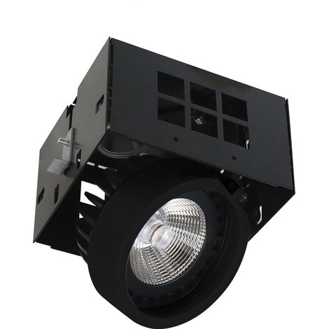 Empotrable techo tilt ATOLON DALI,Push LED COB 17W 2280lm CRI85 4000K 28º Negro (1/5)