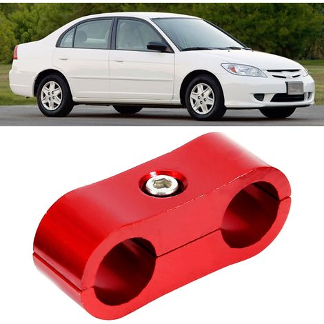 AN4 Schlauchseparator aus roter Aluminiumlegierung für Öl-, Kraftstoff- und Wasserschläuche, Kfz-Zubehör, Rohrteiler (1/5)