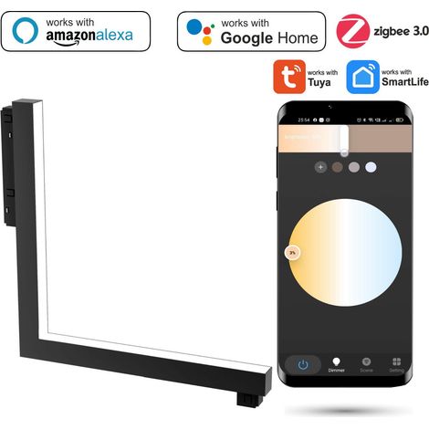 Faretto lineare a LED ad angolo verticale WiFi Zigbee Ultron 16W per binari magnetici SMART TRACK 48VDC 3000-5000K dimmerabile (1/5)