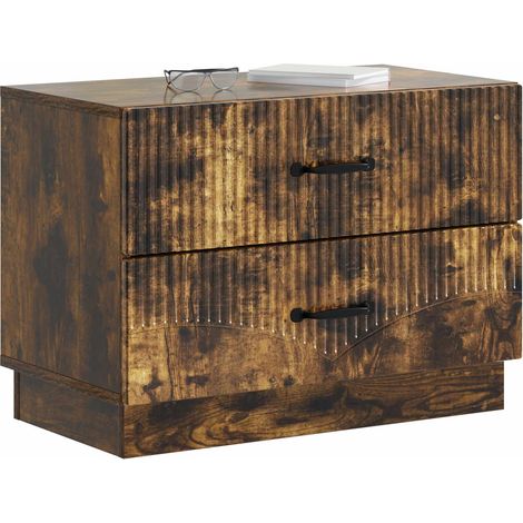 Maison Exclusive - Nachttisch Geräucherte Eiche 62 x 34,5 x 44,5