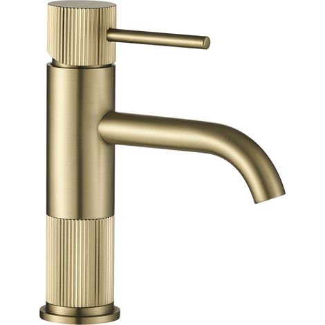 BATHROOM FAUCET REA LUNGO STRIPE BRUSH GOLD (1/5)