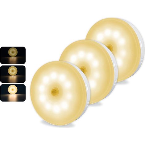 Viele 3 Dekore und Bewegungen, LED und verstärkt, variabel, weißes Licht per USB, magnetische Bewegungsmelder für Rolltreppen und Couloirs (1/4)
