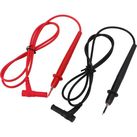 Lot de 5 cordons de test universels J.30029, filetage 2 mm, sonde de test 10 A pour multimètre et instruments industriels (1/5)