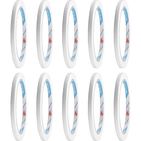 Lot de 10 Rouleaux Ruban Adhésif Double Face, 5mm x 15m (1/5)
