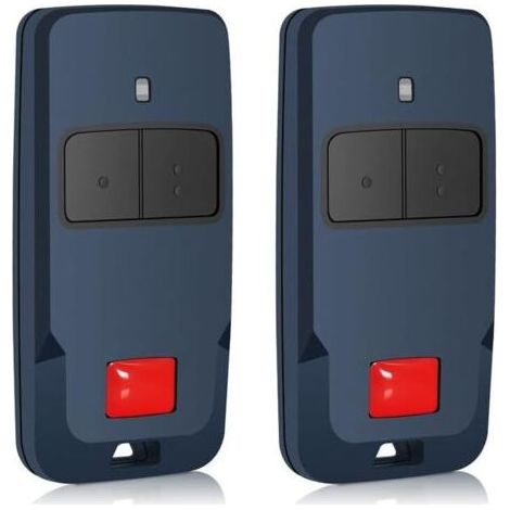 Convient aux télécommandes BFT Mitto Cool C2, télécommandes à double canal 433 MHz, pour portails et portes de garage, D112306, lot de 2. (1/4)