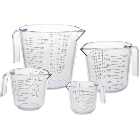 Set di 4 misurini multifunzionali, resistenti al calore e lavabili in lavastoviglie. (1/5)