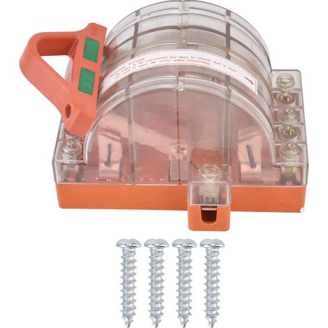 Interrupteur Couteau 3 Polices à Double Jet en Cuivre, Coque Transparente pour AC 380V, Disjoncteur de Puissance (1/5)
