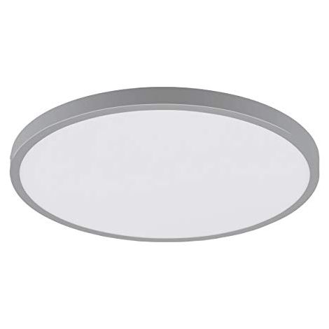 Eglo Fueva 1 Plafoniera a LED, Diametro 40 cm, Argento, Bianco/Bianco Neutro, Alluminio, Plastica (1/4)