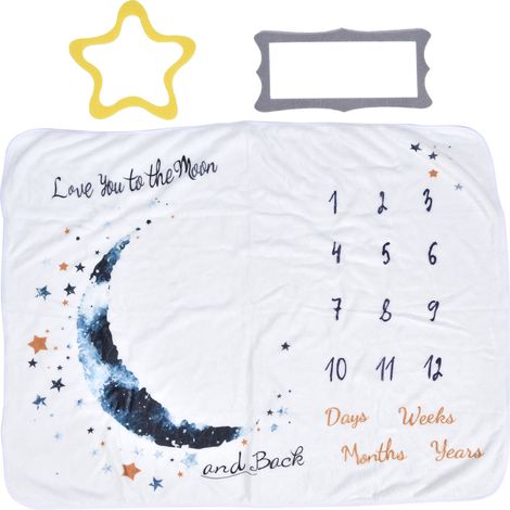Couverture mensuelle bébé, fond photo pour chronologie de croissance, tapis de jalon nouveau-né, accessoire shower bébé, décoration anniversaire. (1/5)