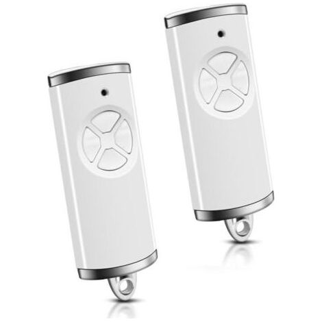 868,3-MHz-Fernbedienung für Tore und Garagentore, kompatibel mit Hörmann BS HSM4 HSE2 HS1 HS4 HSZ1 HSZ2, Garagentoröffner – Weiß (2er-Pack) (1/5)