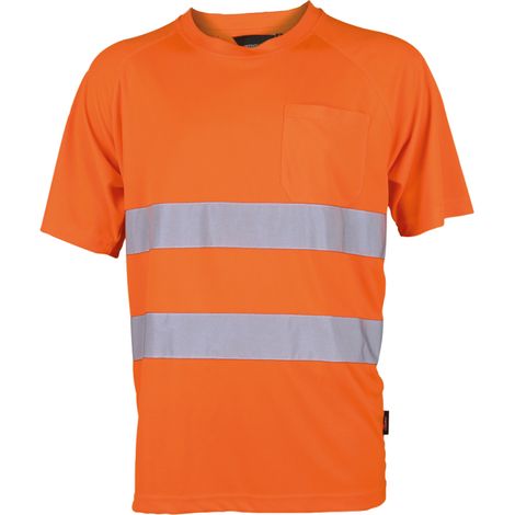 T-shirt de travail Protection haute visibilité T-Shirt, Orange XXXXL Taille XXXXL