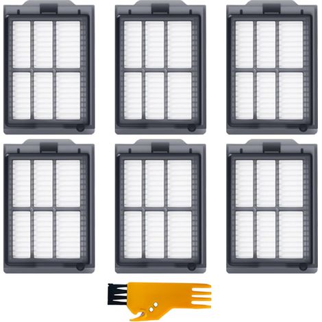 6 Piezas Filtros Hepa para iRobot Roomba Plus 505 Combo/Roomba Plus 405 Combo, Filtro Lavable y Reutilizable (1/5)