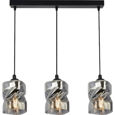 Lampadario Candellux Felis 33-00149 3xE27 nero/grigio (1/2)