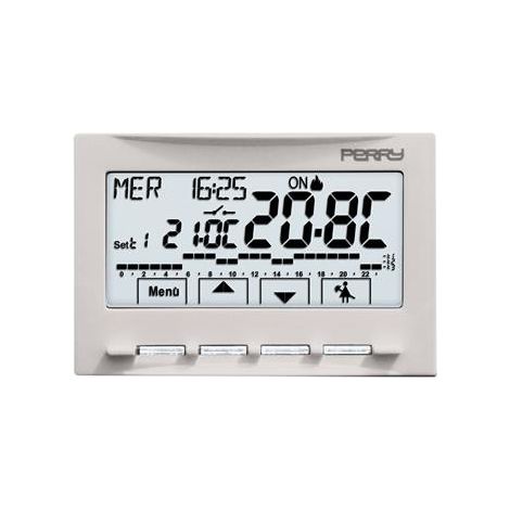 Cronotermostato ad incasso a 220V serie NEXT Perry 1CRCDS29