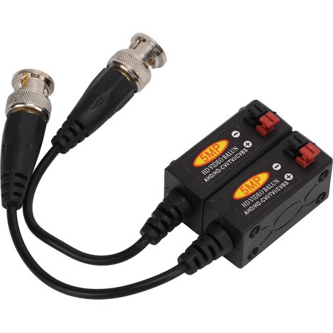 paire d'émetteurs balun vidéo HD 5MP 1 canal CVI TVI AHD pour système de caméra de sécurité (1/5)