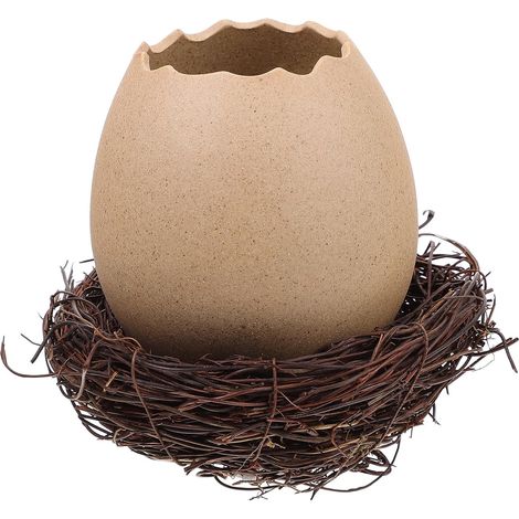 Vogelnest Pflanzgefäß im Eierschalen Design Dekorativer