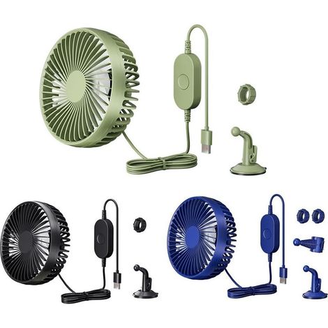 Ventilateur de voiture 12 V 24 avec rotation, tableau bord (1/5)