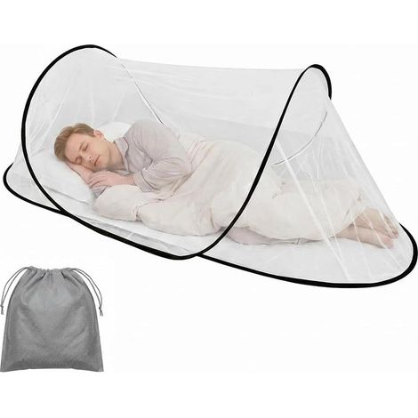 Moustiquaire Pop Up - 200 x 80 x 56 cm - Pliable - Moustiquaire de voyage - Tente de camping portable - Pour la maison, les voyages, le camping en plein air (1/5)