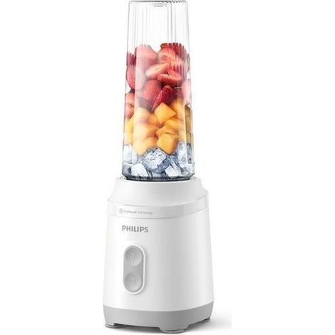 Frullatore - PHILIPS - HR2670/01 - Serie 3000 - Bianco - Bottiglia Blend & Go 0,6L - 350W (1/5)