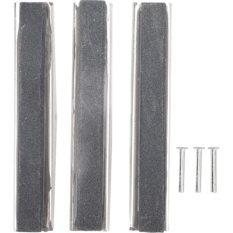 Aramox Pierres de Cylindre de Moteur, 3 Pièces 4 Pouces Pierres de Remplacement D'affûtage de Cylindre de Moteur Ensemble de D'affûtage de Frein en Métal pour Le