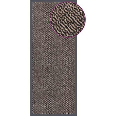 Tapis d'entrée Paillasson touffeté  Tapis de porte 60x150 cm Marron foncé 72948