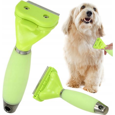 Tondeuse chien chat cheval poils brosse acier inoxydable petit format (1/5)