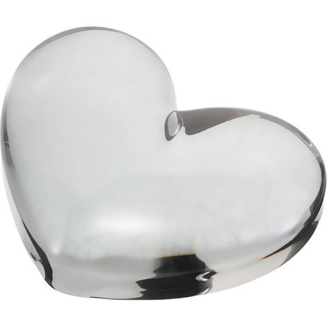 Ornement en Cristal de Cœur Transparent pour Saint-Valentin Mini Décoration de Table Romantique Polyvalente Centre de Table Élégant pour Bureau et Vase Présent D’Anniversaire (1/5)