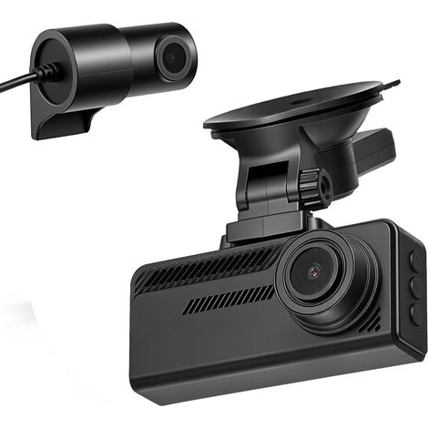 Caméra de voiture avant et arrière 4K+1080P, 32 Go inclus, double canal, GPS intégré, capteur G, écran 80,8 mm, enregistrement en boucle, mode stationnement. (1/5)