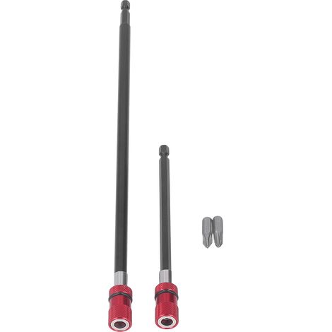 embouts de vissage PH2, 2 rallonges magnétiques, connexion stable et rapide, jeu de rallonges 150 mm et 300 mm