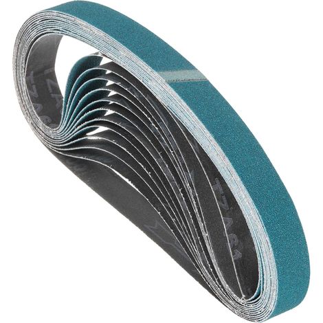 12 Bandes De Ponçage 100 Grain Zircone Abrasif Ceinture Papier (1/5)