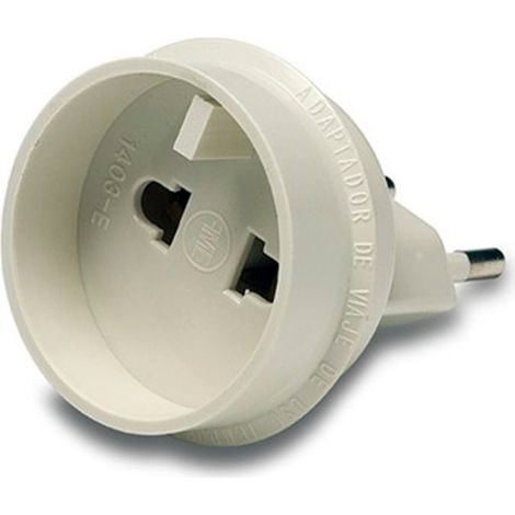Reiseadapter, retractables europäisches Steckdosen-Set, 10A 250V, weiß