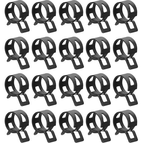 Lot De 20 Pour Tuyaux De Carburant De 12 Mm En Silicone Noir (1/5)