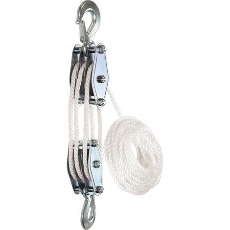 Système de poulies à palan, palan à câble, robuste, 15 m (1/5)