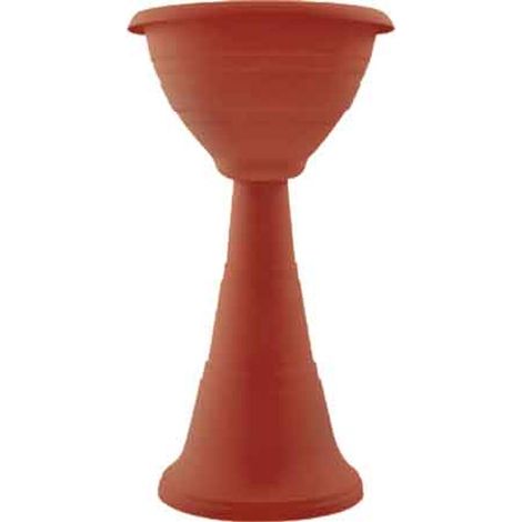 FIORIERA 'CAMPANA' A COLONNA Ø 39x70h cm - Colore terracotta