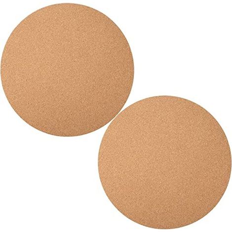 Soucoupe en liège, dessous de plat rond en liège, support pour plantes, tapis de tableau en liège (1/5)