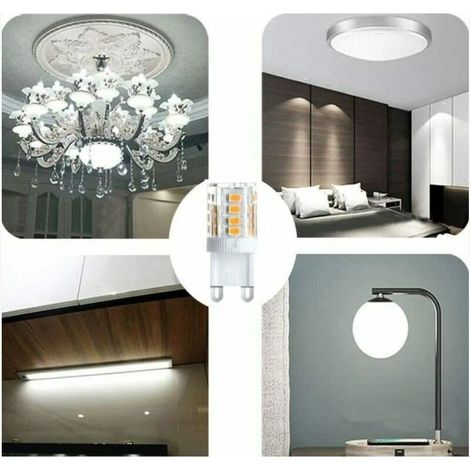 10er-Pack Projekt-LED, G9-LED-Lampe, 5 W warmweiß/kaltweiß, energiesparende LED-Lampen, Ersatz für Halogenlampen, 230 V Wechselstrom, nicht dimmbar (1/5)