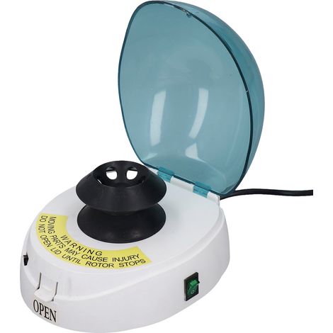 Mini-Tischzentrifuge, geräuscharm, aus ABS-Kunststoff, 4000 U/min, EU-Stecker 220 V (1/5)