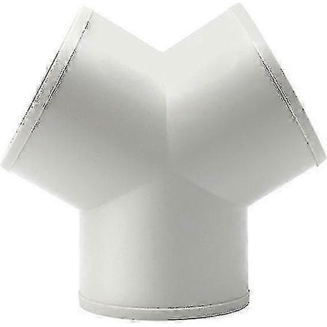 Raccord en Y circulaire de ventilation égale de 150 mm pour conduit de ventilation rond - Tuyau flexible en PVC blanc de 6 pouces (1/5)