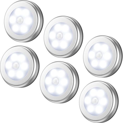 Lampe À Détecteur De Mouvement - Capteur De Luminosité Intégré - Pour Placard Escalier Couloir Salle De Bain Chambre - Fonctionne Avec 3 Piles AAA (1/5)