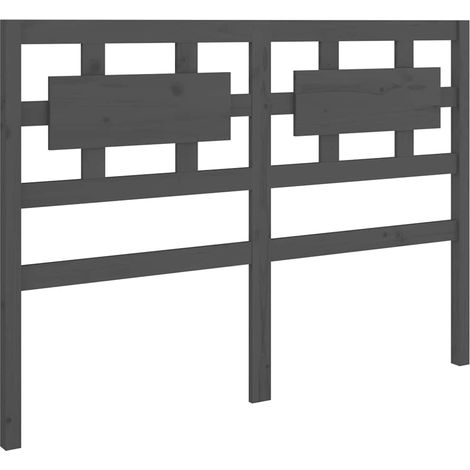 Maison Exclusive - Cabecero de cama madera maciza de pino gris 12 (1/5)