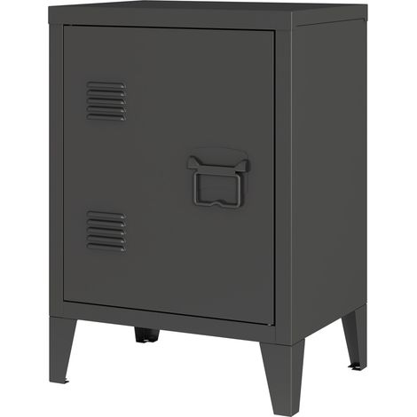 Comodino comodino cassettiera mobile contenitore maniglia porta destra 57 x 40 x 30 cm nero 030011020