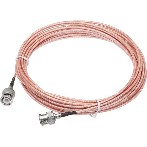 RG316 Coaxial Câbles BNC Mâle Vers BNC Mâle Bas Perte RF Coaxial Câble 24,6Ft Orange (1/5)