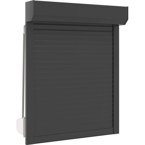 Persiana a rullo Antracite 70 x 100 cm Alluminio e poliuretano vidaXL