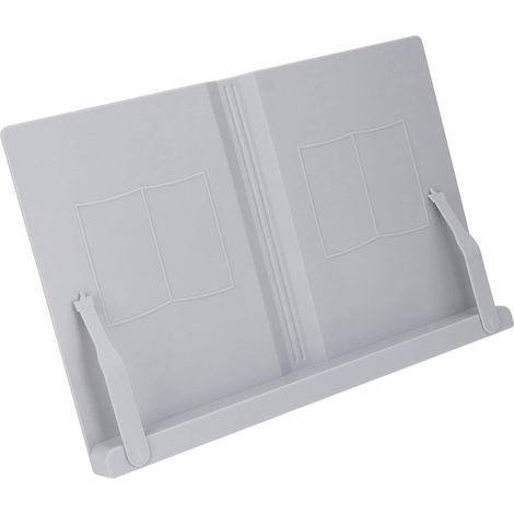 Adjustable Desktop Book Stand, Ergonomic Reading Stand with ABS Material for Tablets, Phones and Laptops (1/5)
